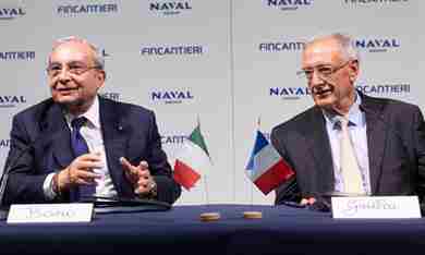 Fincantieri:Bono e Guillou, via a vera difesa navale europea  