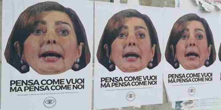 Manifesti offensivi contro Boldrini a Udine e Trieste  