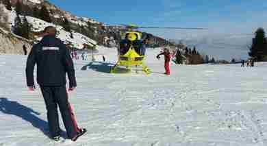 Incidenti montagna: cade con sci, ferita bambina di 9 anni  