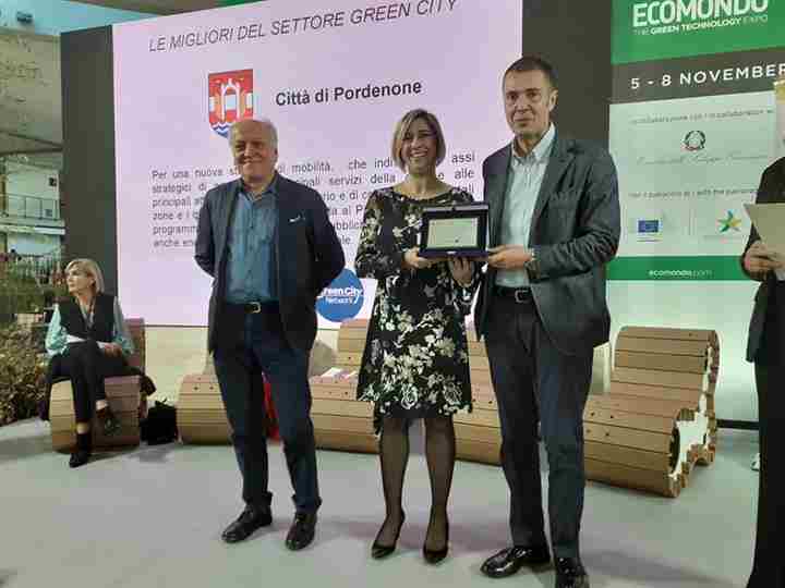 Città green, Pordenone riceve il premio Sviluppo sostenibile 2019