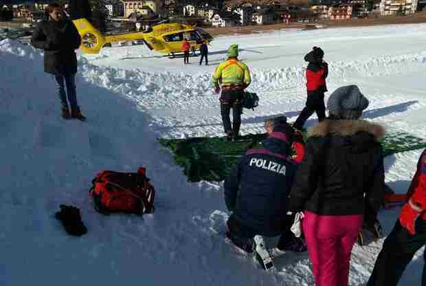 SCONTRO MORTALE SUGLI SCI A PLAN DE CORONES    